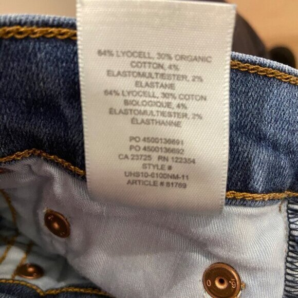 Denim Forum The Lola High Rise Skinny 26L Jeans blue organic blend cotton - Picture 7 of 9